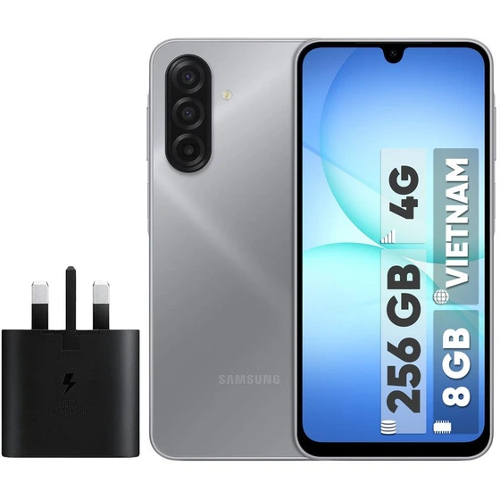 گوشی موبایل سامسونگ مدل Galaxy A17 ظرفیت 256 گیگابایت و رم 8 گیگابایت همراه با کلگی 25 وات (مشکی) ویتنام