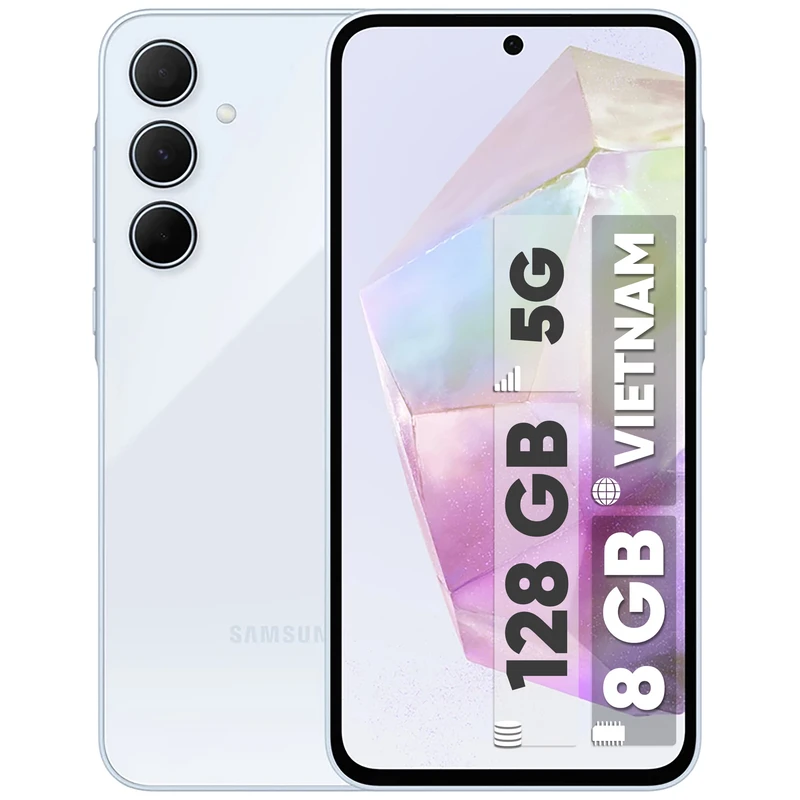 گوشی موبایل سامسونگ مدل Galaxy A35  ظرفیت 128 گیگابایت رم 8 گیگابایت - ویتنام (سرمه ای)
