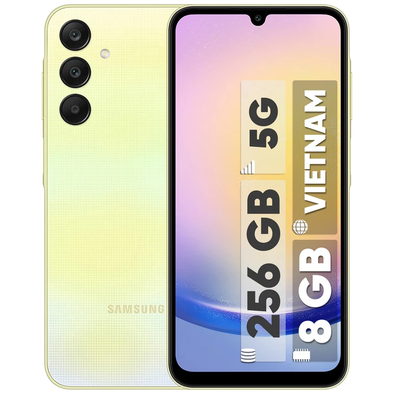 گوشی موبایل سامسونگ مدل Galaxy A25  ظرفیت 256 گیگابایت و رم 8 گیگابایت  ویتنام(رنگ آبی یخی)