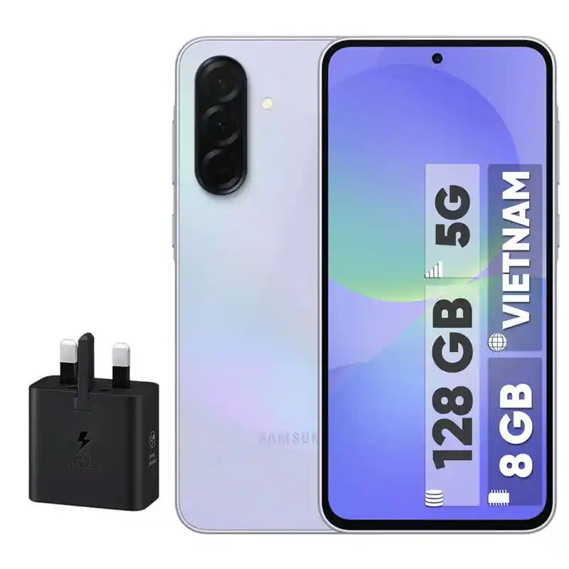 گوشی موبایل سامسونگ مدل Galaxy A17 ظرفیت 128 گیگابایت و رم 4 گیگابایت همراه کلگی 25 وات(مشکی و خاکستری) ویتنام