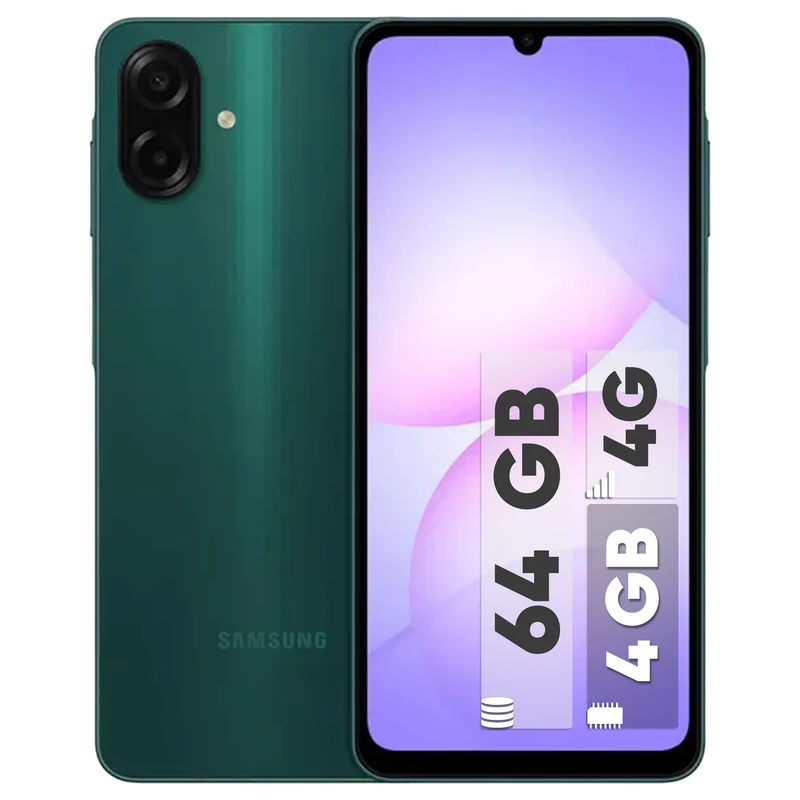 گوشی موبایل سامسونگ مدل Galaxy A07  ظرفیت 64 گیگابایت و رم 4 گیگابایت( بنفش و مشکی) 
