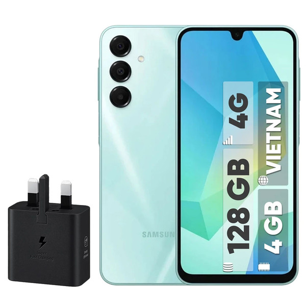 گوشی موبایل سامسونگ مدل Galaxy A16 4G  ظرفیت 128 گیگابایت و رم 4 گیگابایت - ویتنام همراه کلگی 25 وات (مشکی)