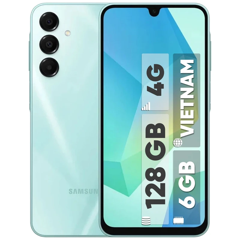 گوشی موبایل سامسونگ مدل Galaxy A16 4G  128 گیگابایت و رم 6 گیگابایت  ویتنام (مشکی ,سبز)